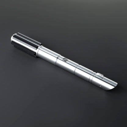 Cade Skywalker Inspired Lightsaber – Silver Hilt with Black Accents