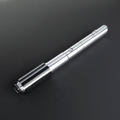 Cade Skywalker Inspired Lightsaber – Silver Hilt with Black Accents