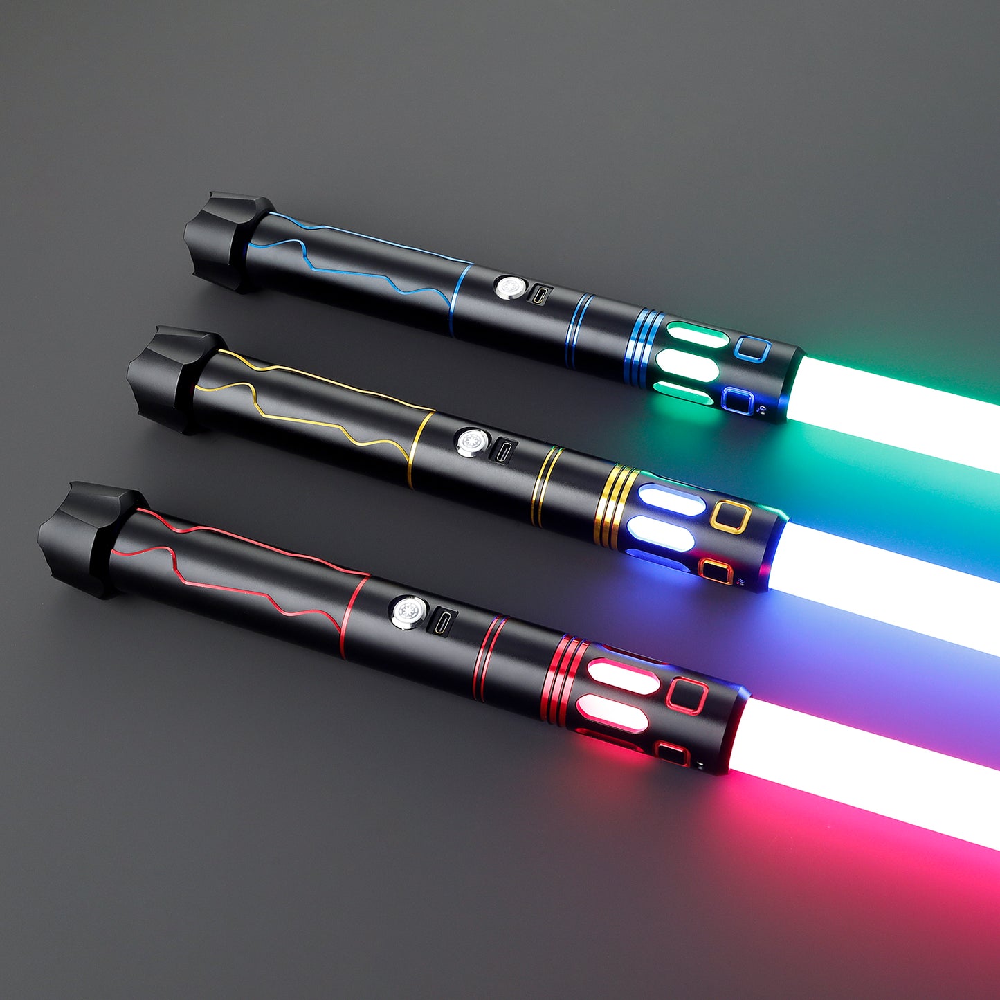 The Crimson Vein Vented Custom Red Lightsaber