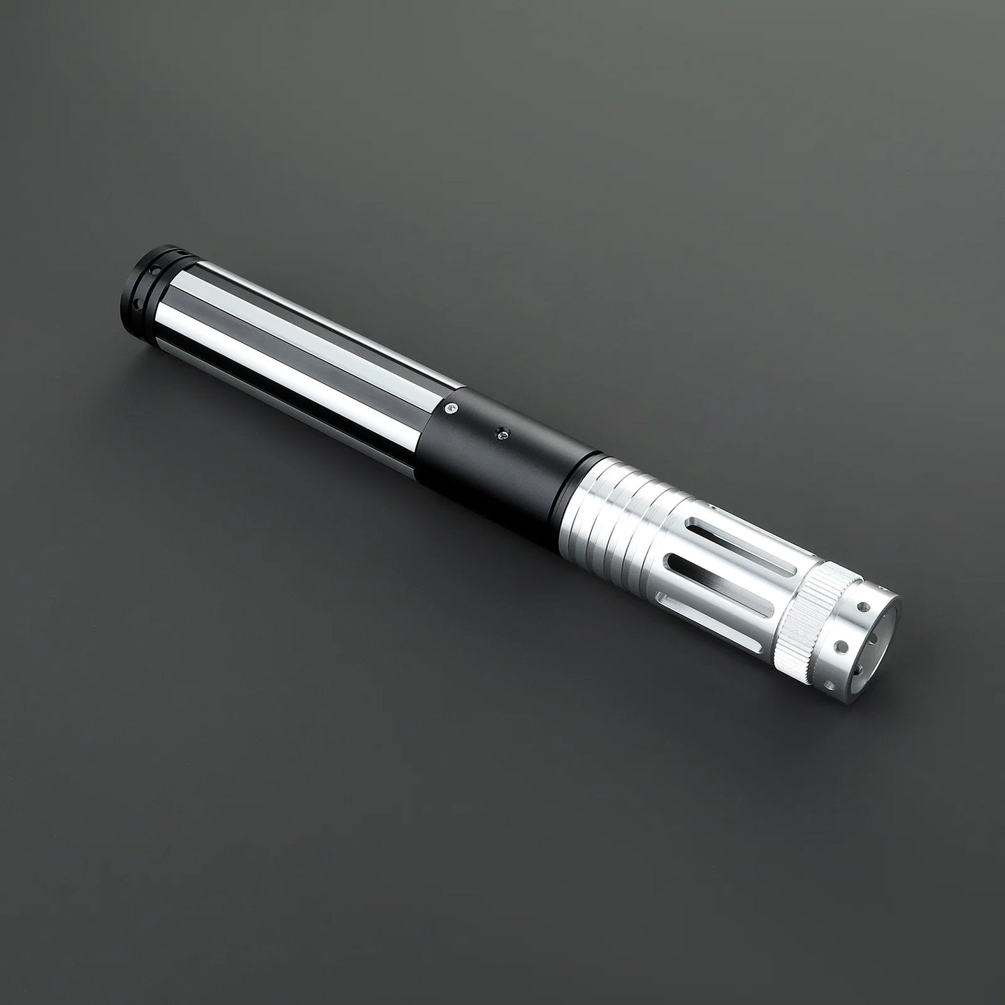 The Vented Chrome Sovereign Custom Red Lightsaber