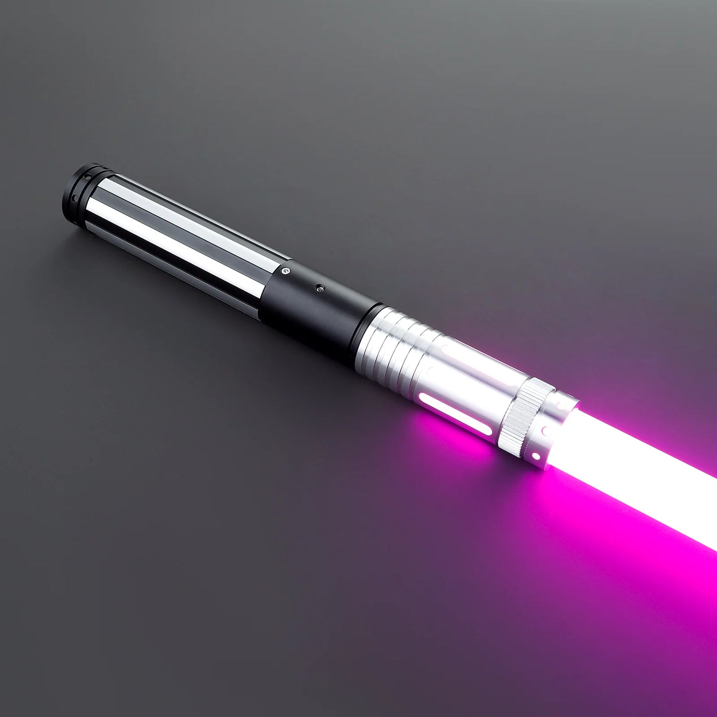 The Vented Chrome Sovereign Custom Red Lightsaber