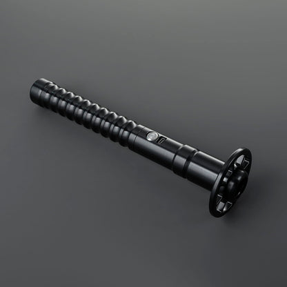 Kendo Lightsaber – Silver Katana-Style Hilt with Circular Guard