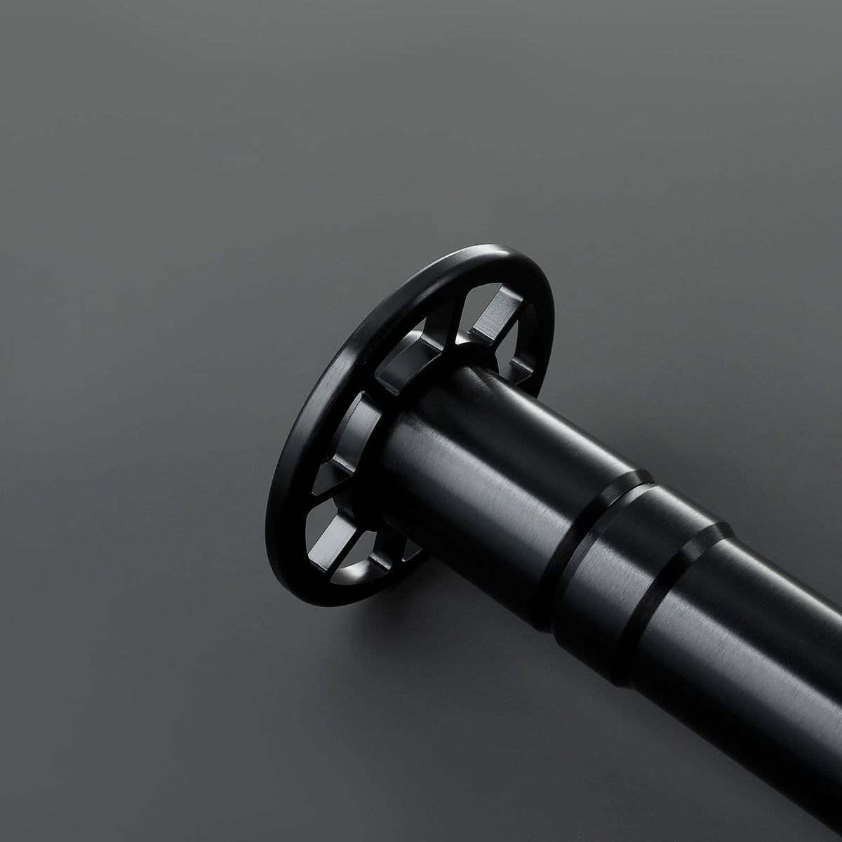 Kendo Lightsaber – Silver Katana-Style Hilt with Circular Guard