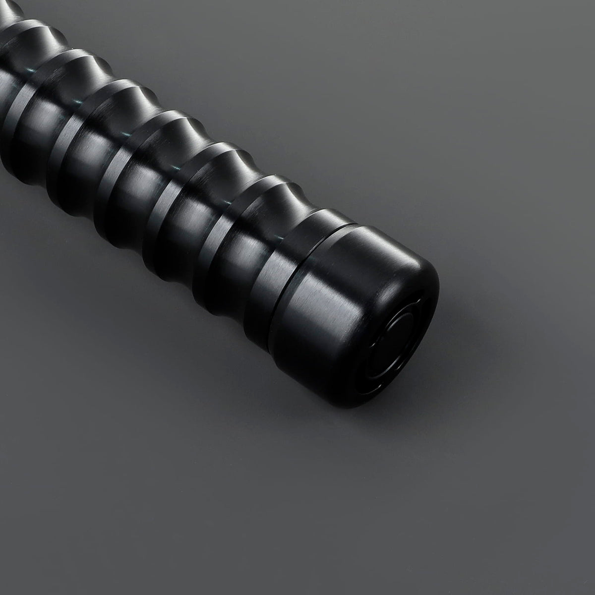 Kendo Lightsaber – Silver Katana-Style Hilt with Circular Guard
