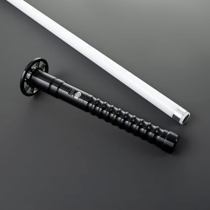 Kendo Lightsaber – Silver Katana-Style Hilt with Circular Guard
