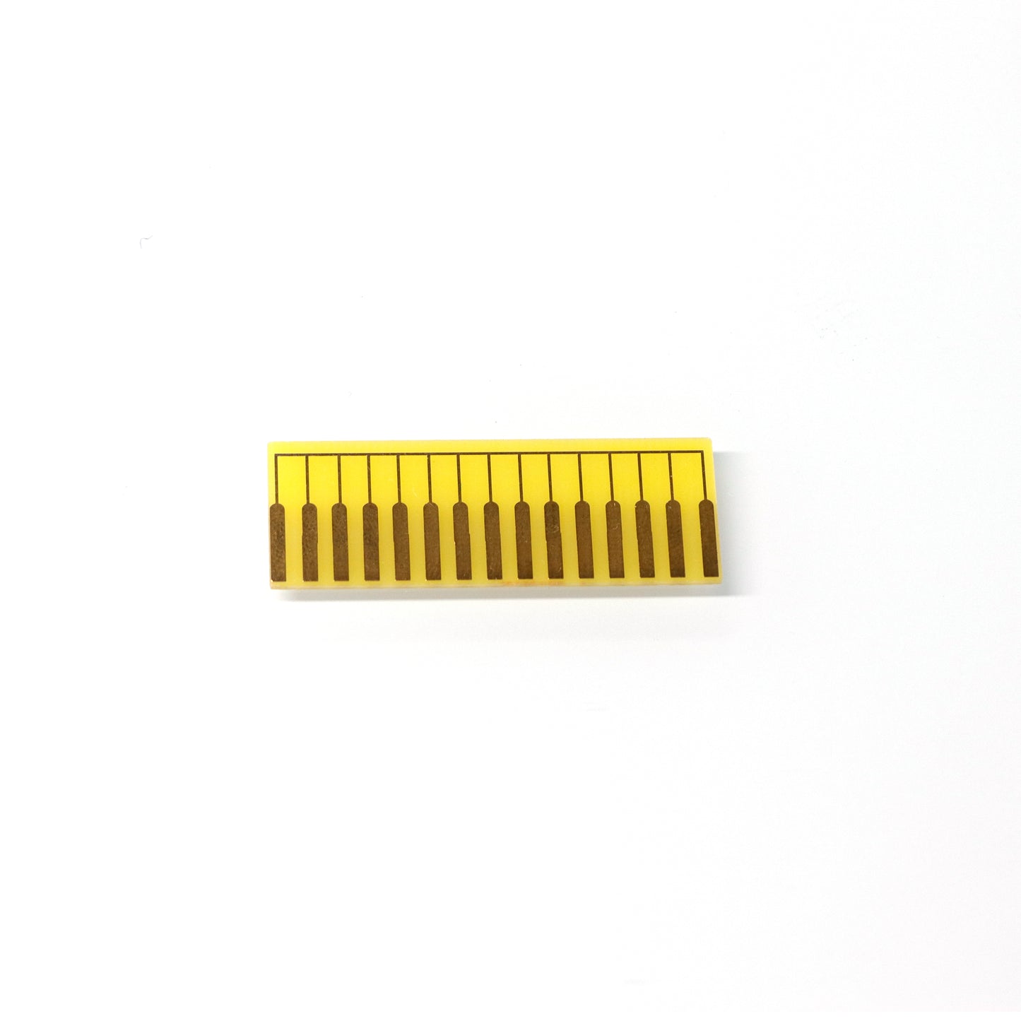 Yellow Zebra Clamp Card