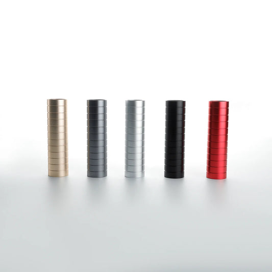 The Multi-Groove Straight Grip Extension Custom Red Lightsaber