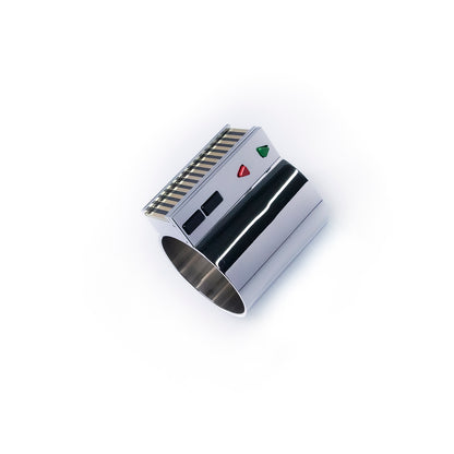 Chrome Lightsaber Control Box & Clamp Sleeve with Dual Indicator Switches