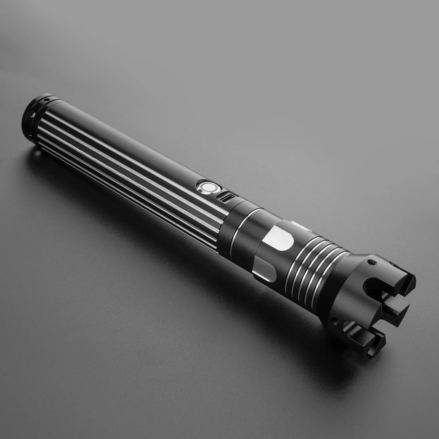 The Crowned Flared Emitter Custom Red Lightsaber