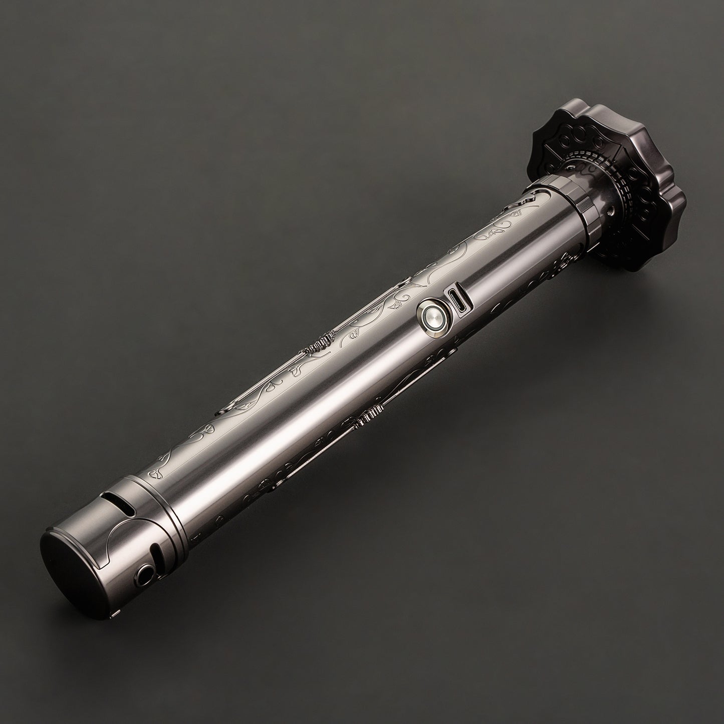 The Engraved Blossom Sentinel Custom Red Lightsaber