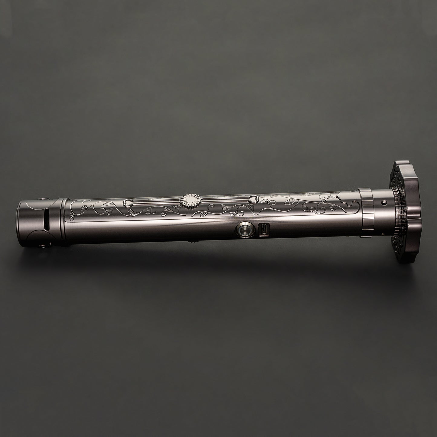 The Engraved Blossom Sentinel Custom Red Lightsaber