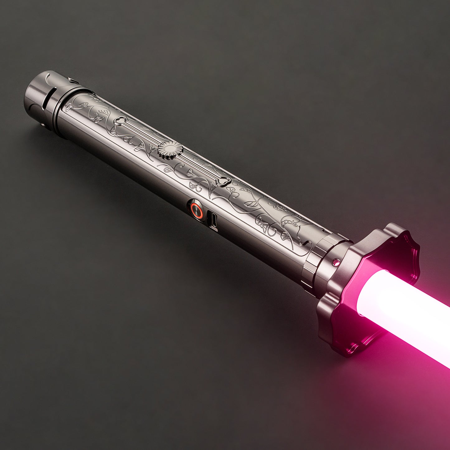 The Engraved Blossom Sentinel Custom Red Lightsaber