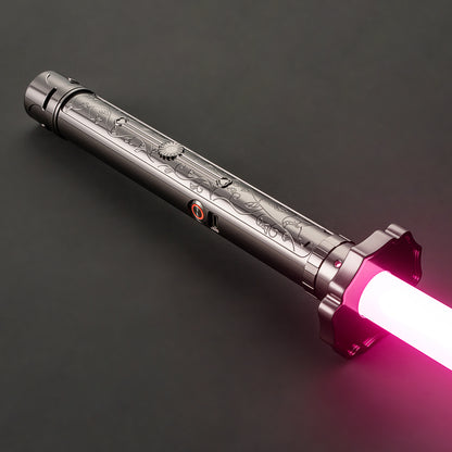 The Engraved Blossom Sentinel Custom Red Lightsaber