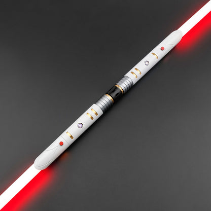 Temple Guard SE White Double-Bladed Lightsaber – SNV4 PRO