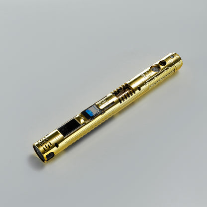 XenoPixel Custom Lightsaber Core Chassis – Spinning Kyber Crystal Chamber & OLED Screen for 1-Inch Hilt