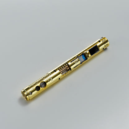 XenoPixel Custom Lightsaber Core Chassis – Spinning Kyber Crystal Chamber & OLED Screen for 1-Inch Hilt