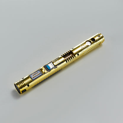 XenoPixel Custom Lightsaber Core Chassis – Spinning Kyber Crystal Chamber & OLED Screen for 1-Inch Hilt