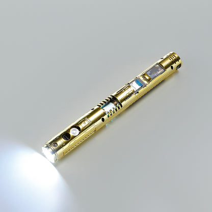 XenoPixel Custom Lightsaber Core Chassis – Spinning Kyber Crystal Chamber & OLED Screen for 1-Inch Hilt
