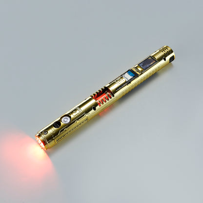 XenoPixel Custom Lightsaber Core Chassis – Spinning Kyber Crystal Chamber & OLED Screen for 1-Inch Hilt