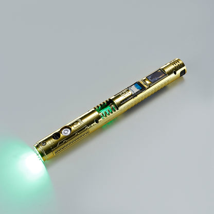 XenoPixel Custom Lightsaber Core Chassis – Spinning Kyber Crystal Chamber & OLED Screen for 1-Inch Hilt