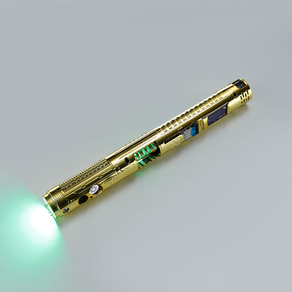 XenoPixel Custom Lightsaber Core Chassis – Spinning Kyber Crystal Chamber & OLED Screen for 1-Inch Hilt