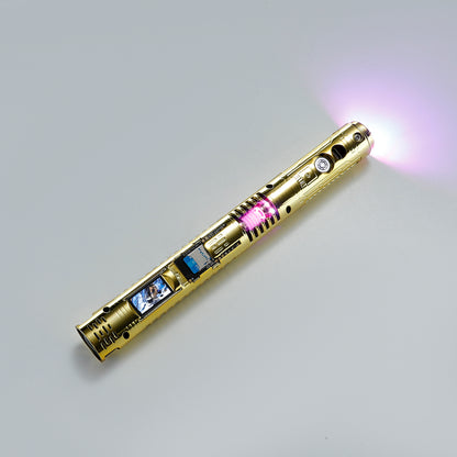 XenoPixel Custom Lightsaber Core Chassis – Spinning Kyber Crystal Chamber & OLED Screen for 1-Inch Hilt