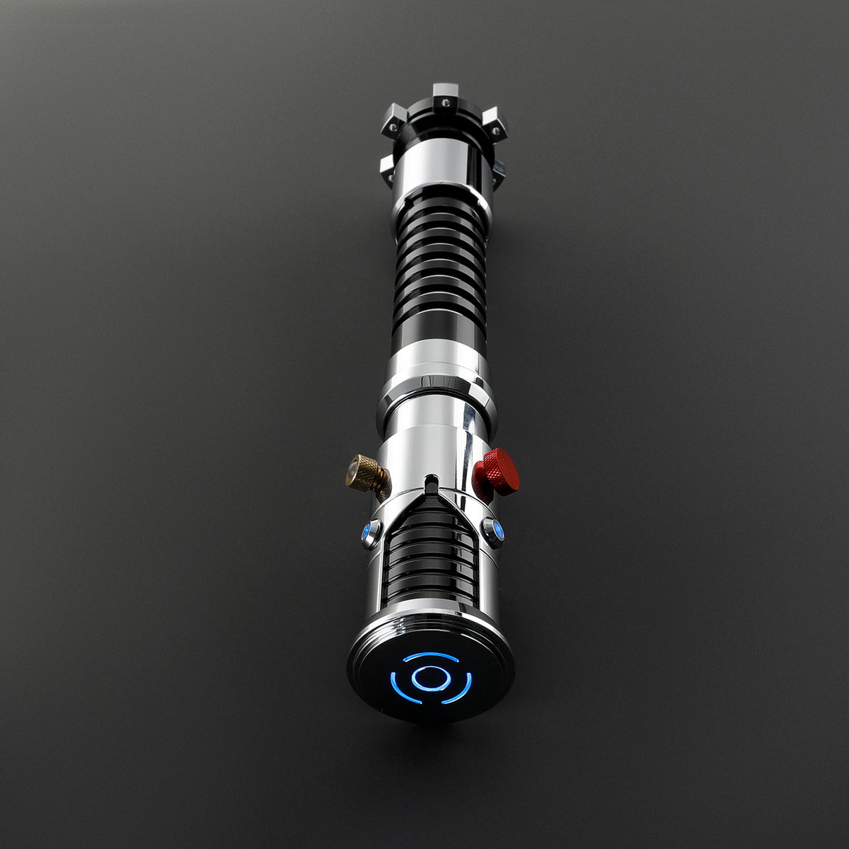 Custom Lightsaber Blade Plug for 1-Inch Emitter – Metallic Silver Cap Safety Plug
