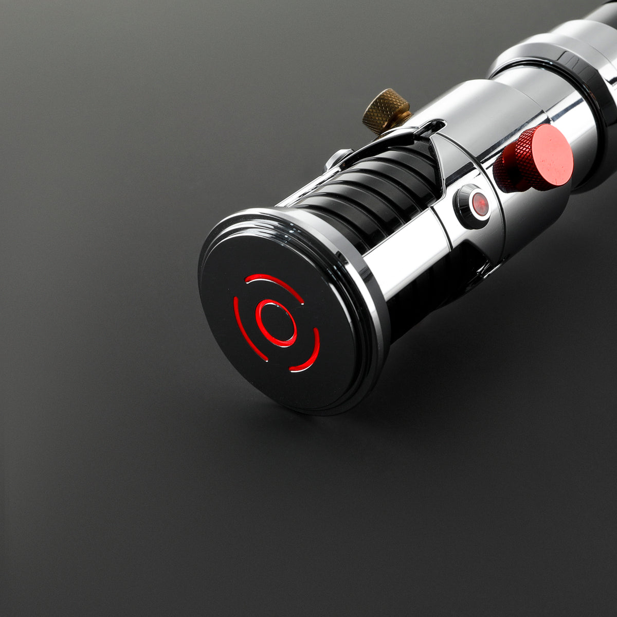 Custom Lightsaber Blade Plug for 1-Inch Emitter – Metallic Silver Cap Safety Plug