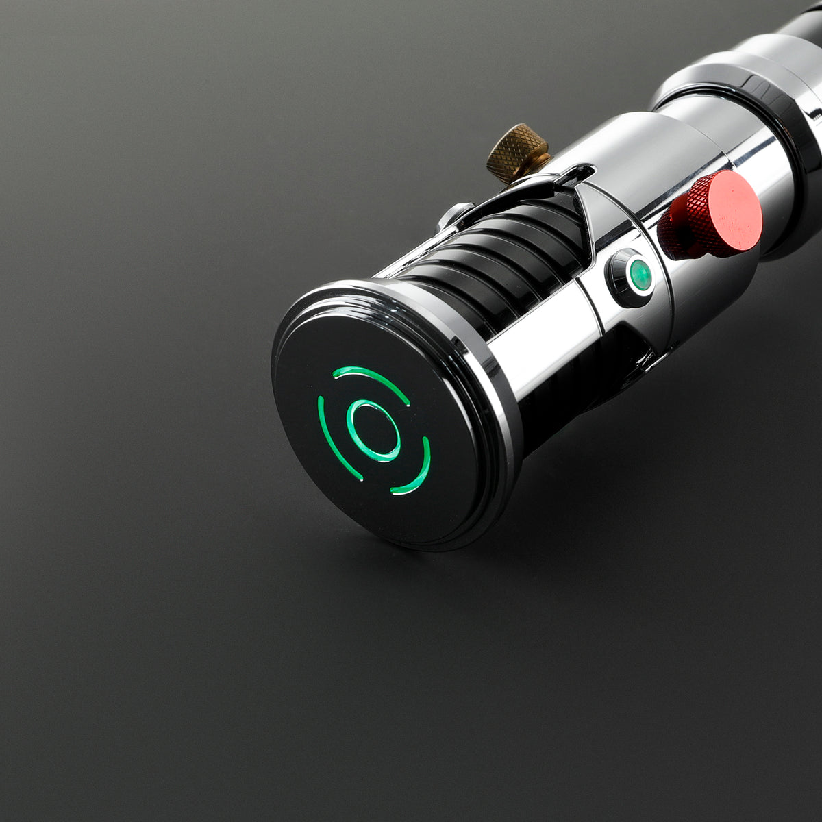 Custom Lightsaber Blade Plug for 1-Inch Emitter – Metallic Silver Cap Safety Plug