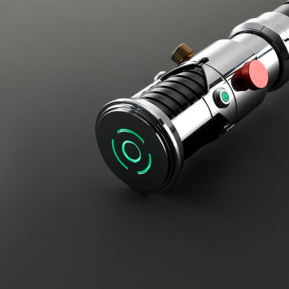 Custom Lightsaber Blade Plug for 1-Inch Emitter – Metallic Silver Cap Safety Plug