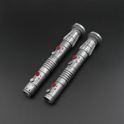 Weathered Darth Maul Double-Bladed Duelling Lightsaber - S-RGB