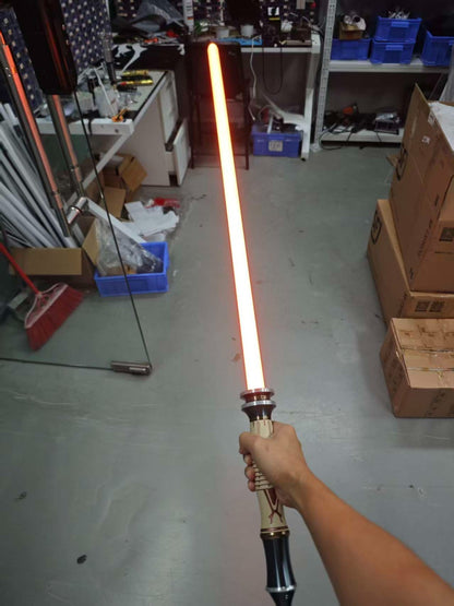 The Curved Dark Katana Blade Saber Assembly Custom Red Lightsaber