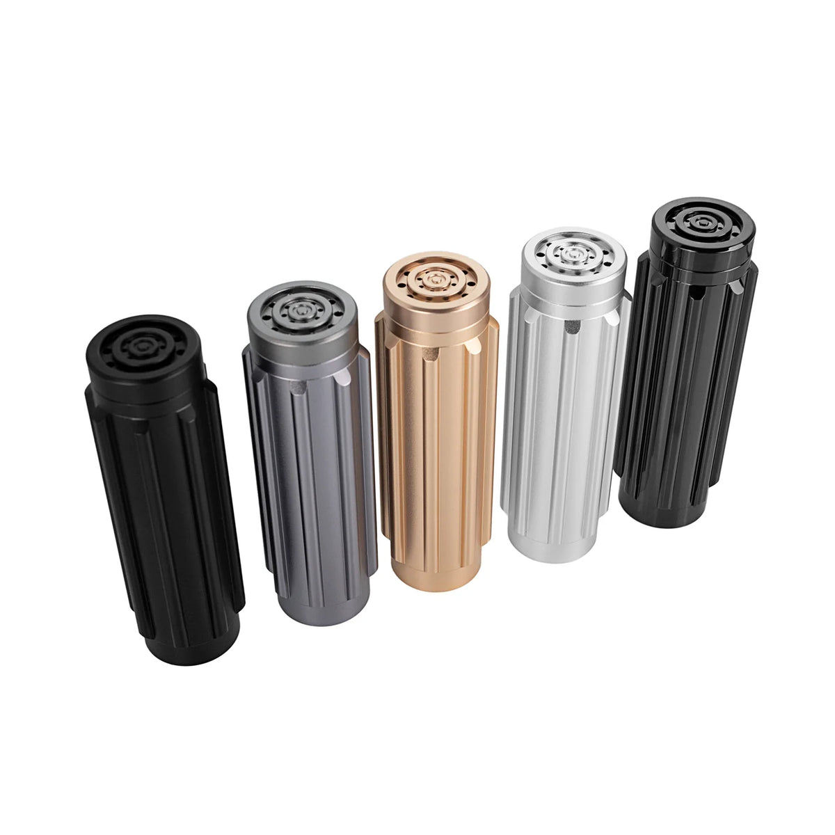 The Ribbed Linear Acoustic Vent Pommel Mainbody Custom Red Lightsaber