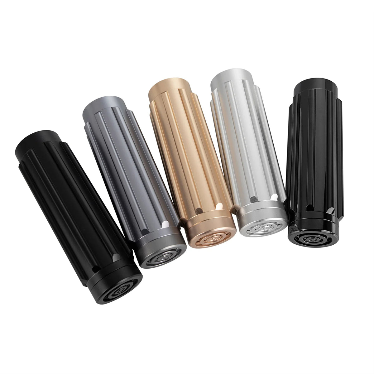 The Ribbed Linear Acoustic Vent Pommel Mainbody Custom Red Lightsaber