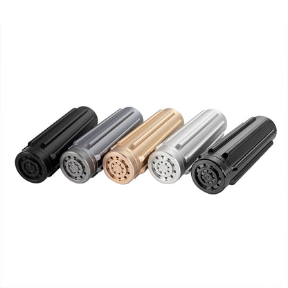 The Ribbed Linear Acoustic Vent Pommel Mainbody Custom Red Lightsaber