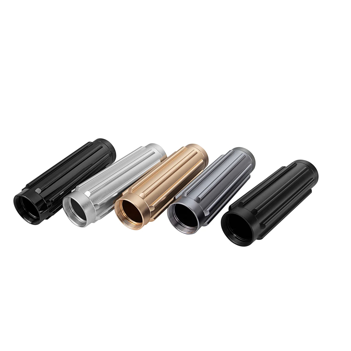 The Ribbed Linear Acoustic Vent Pommel Mainbody Custom Red Lightsaber