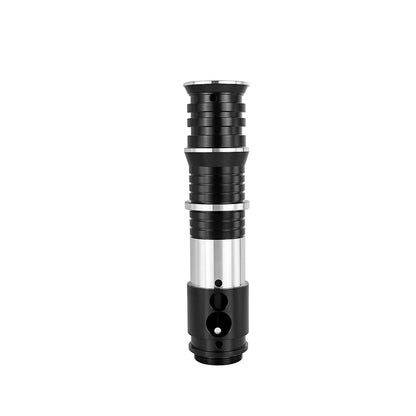 The Multi-Tiered Ringed Emitter Switch Assembly Custom Red Lightsaber
