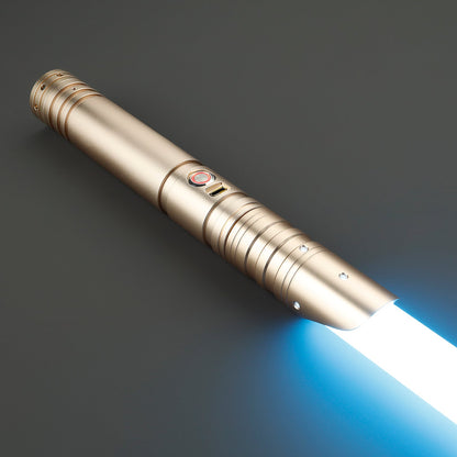 Model Eta Lightsaber – Gold Metal Hilt | Custom Dueling Saber