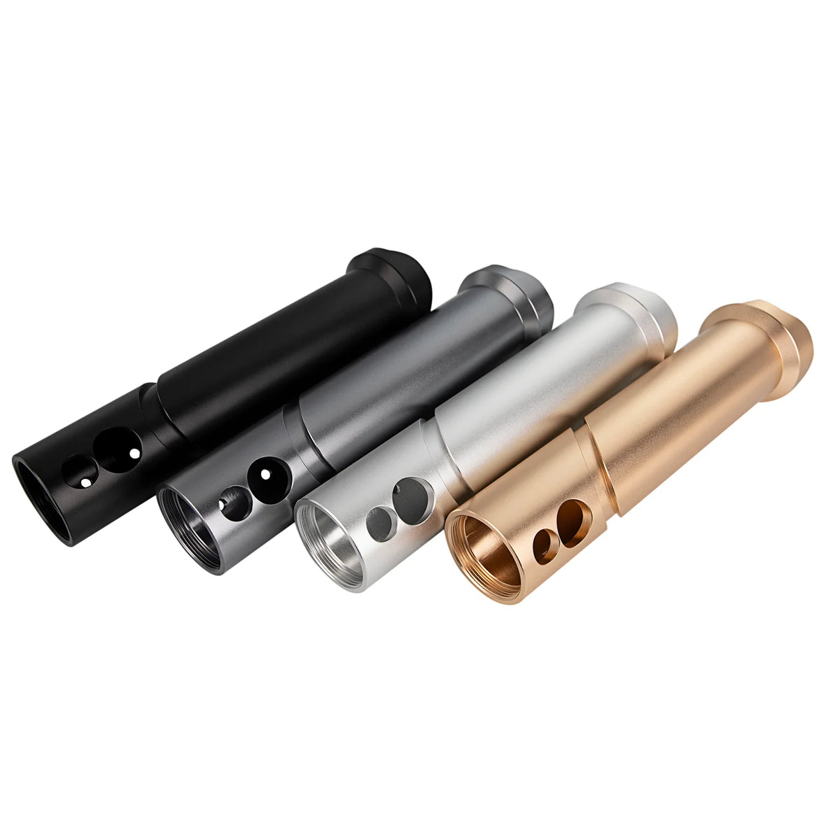 The Smooth Dual-Switch Castellated Base Extended Mainbody Custom Red Lightsaber