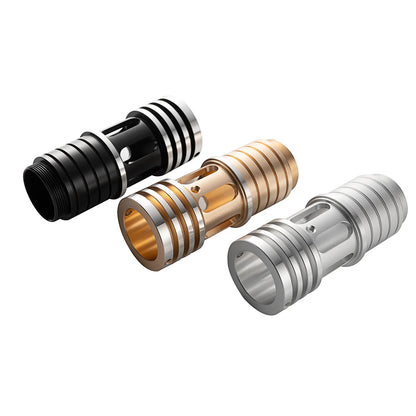 The Ribbed Slotted Window Multi-Groove Mainbody Extension Custom Red Lightsaber