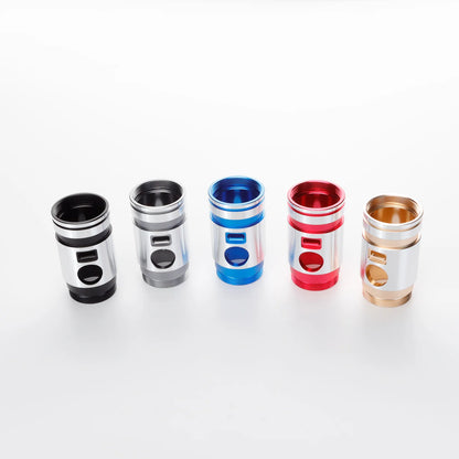The Polished Dual-Tone Switch Section Custom Red Lightsaber