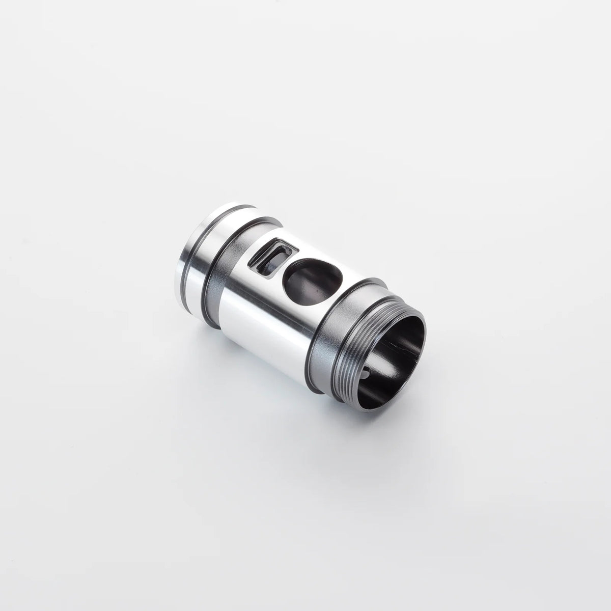 The Polished Dual-Tone Switch Section Custom Red Lightsaber