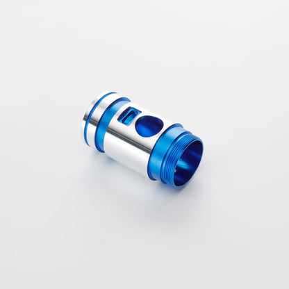 The Polished Dual-Tone Switch Section Custom Red Lightsaber