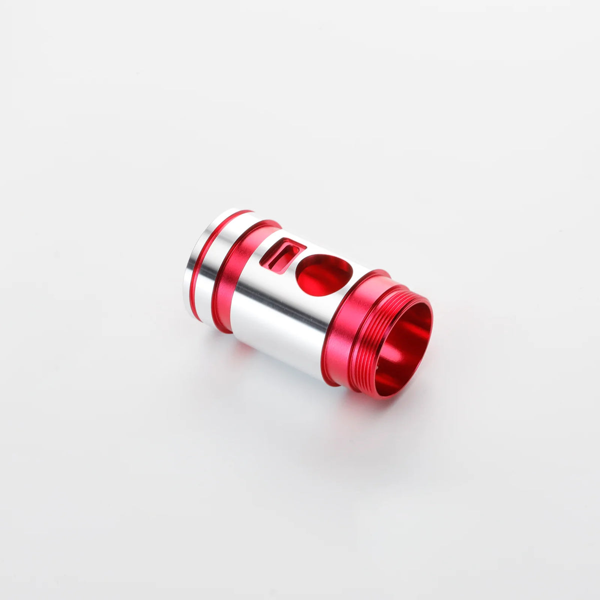 The Polished Dual-Tone Switch Section Custom Red Lightsaber