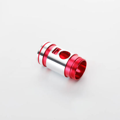 The Polished Dual-Tone Switch Section Custom Red Lightsaber