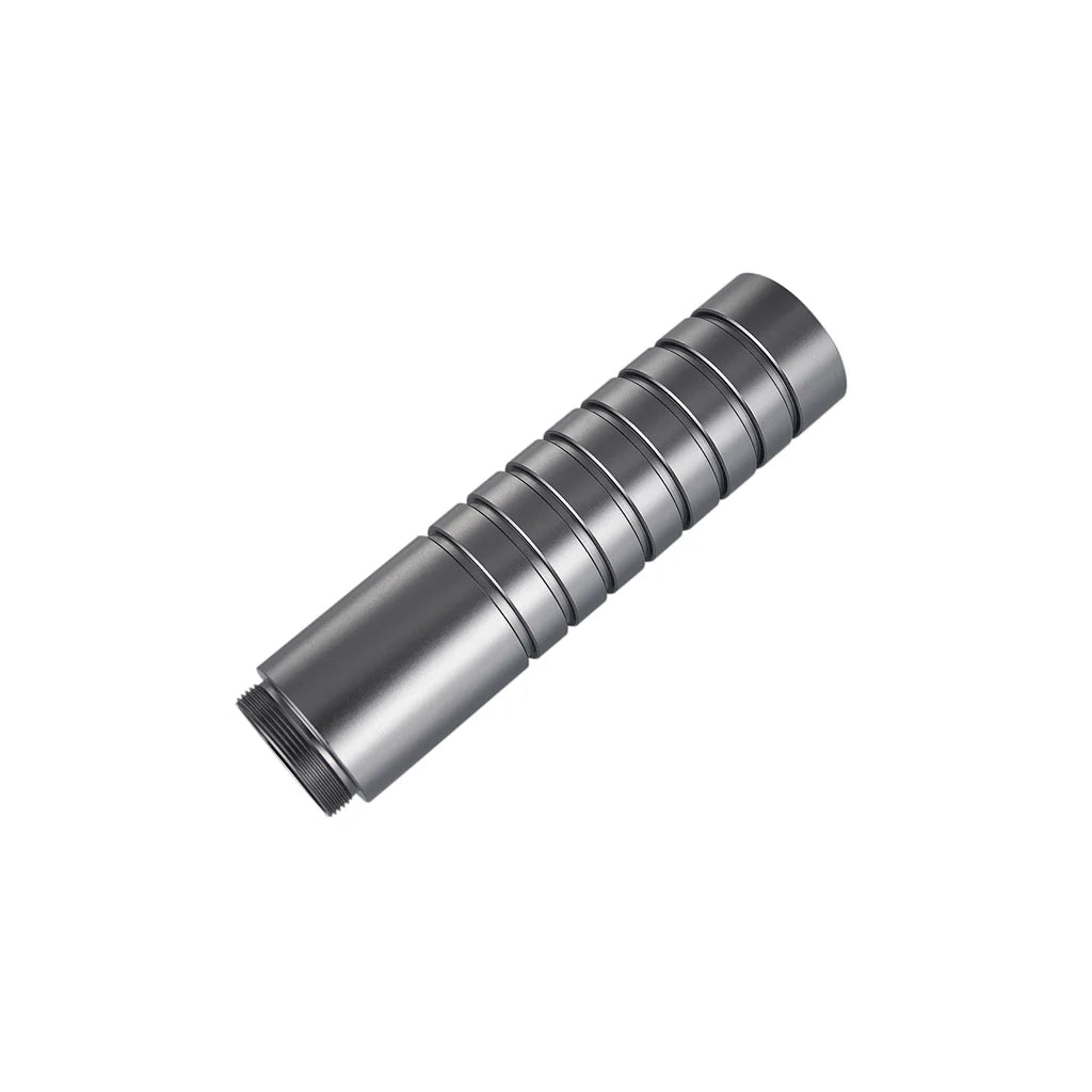 The Half-Smooth Half-Ribbed Grip Extension Custom Red Lightsaber