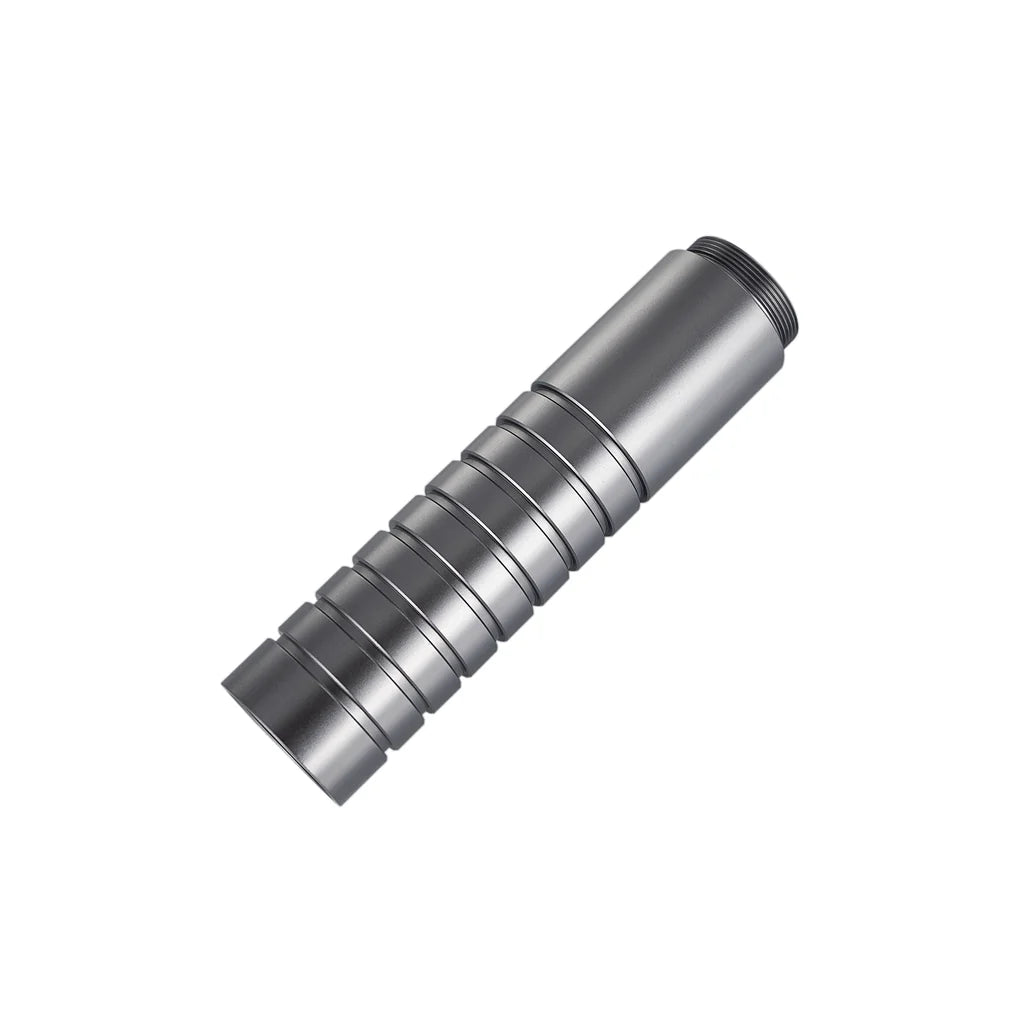 The Half-Smooth Half-Ribbed Grip Extension Custom Red Lightsaber