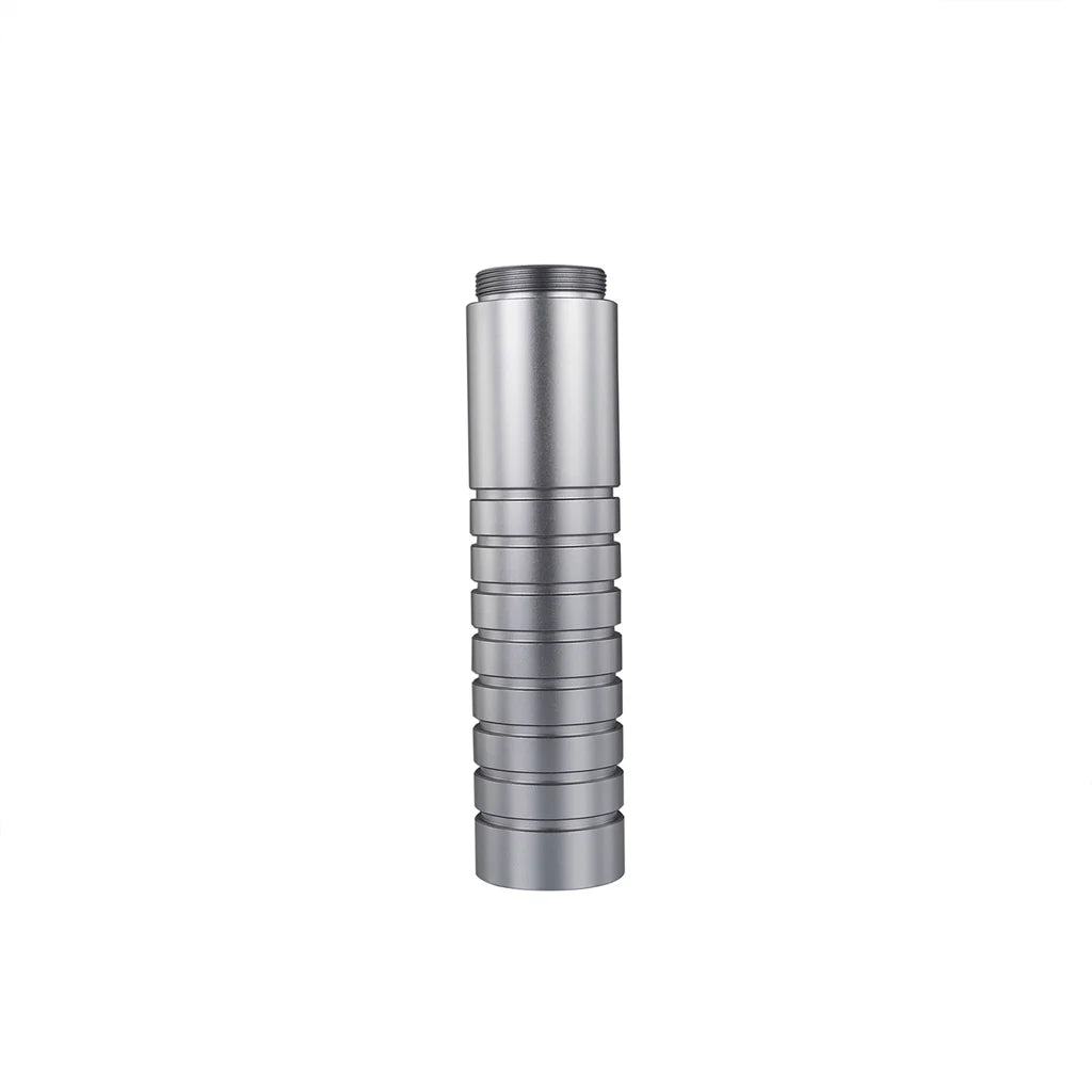 The Half-Smooth Half-Ribbed Grip Extension Custom Red Lightsaber