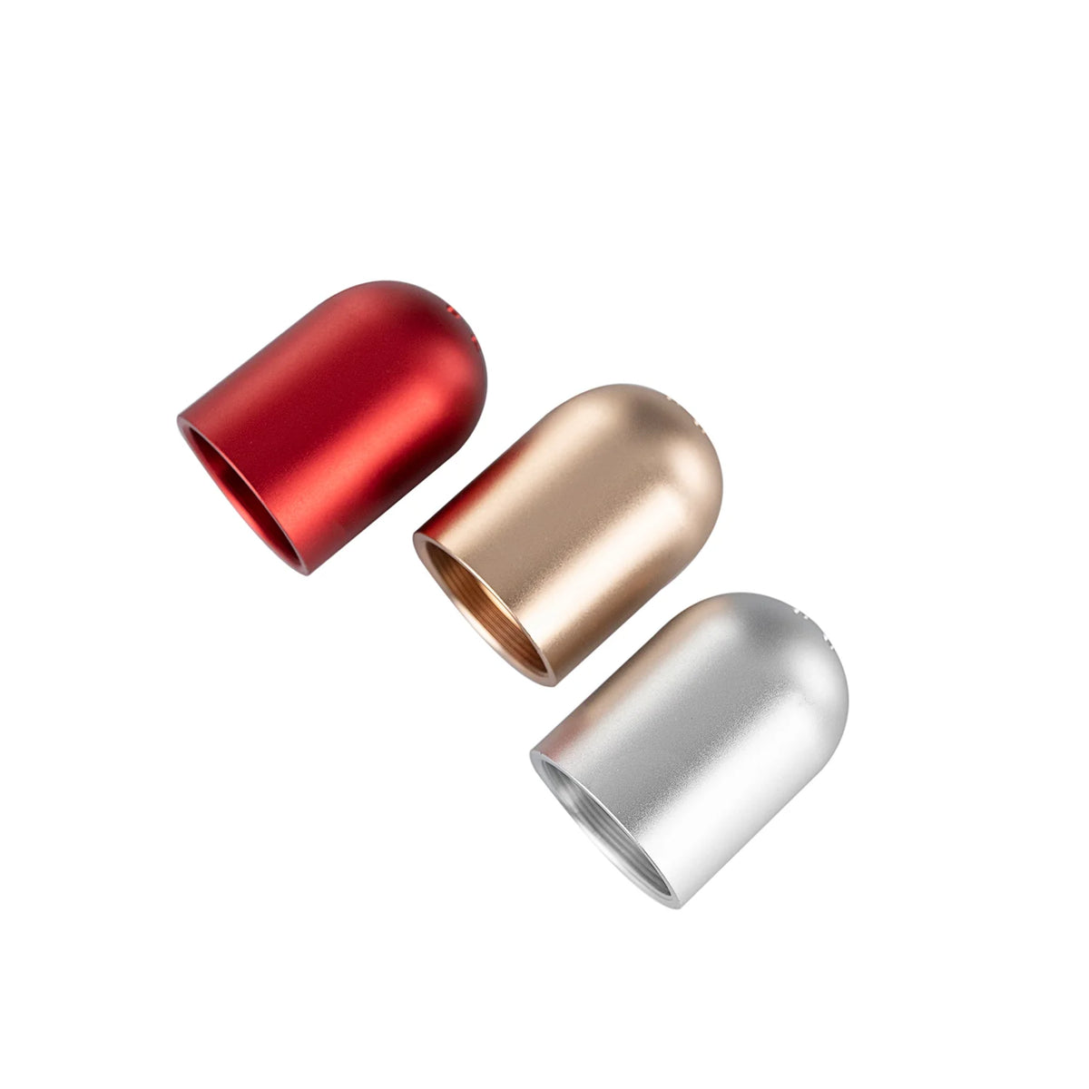 The Rounded Bullet Acoustic Vent Pommel Custom Red Lightsaber