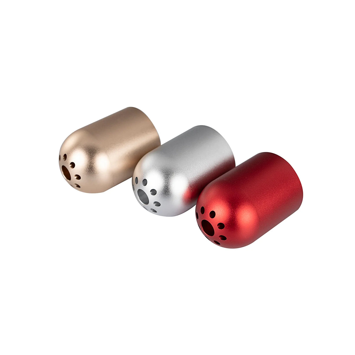 The Rounded Bullet Acoustic Vent Pommel Custom Red Lightsaber